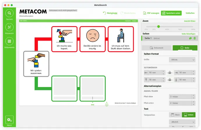 Abbildung Alternativenpläne
