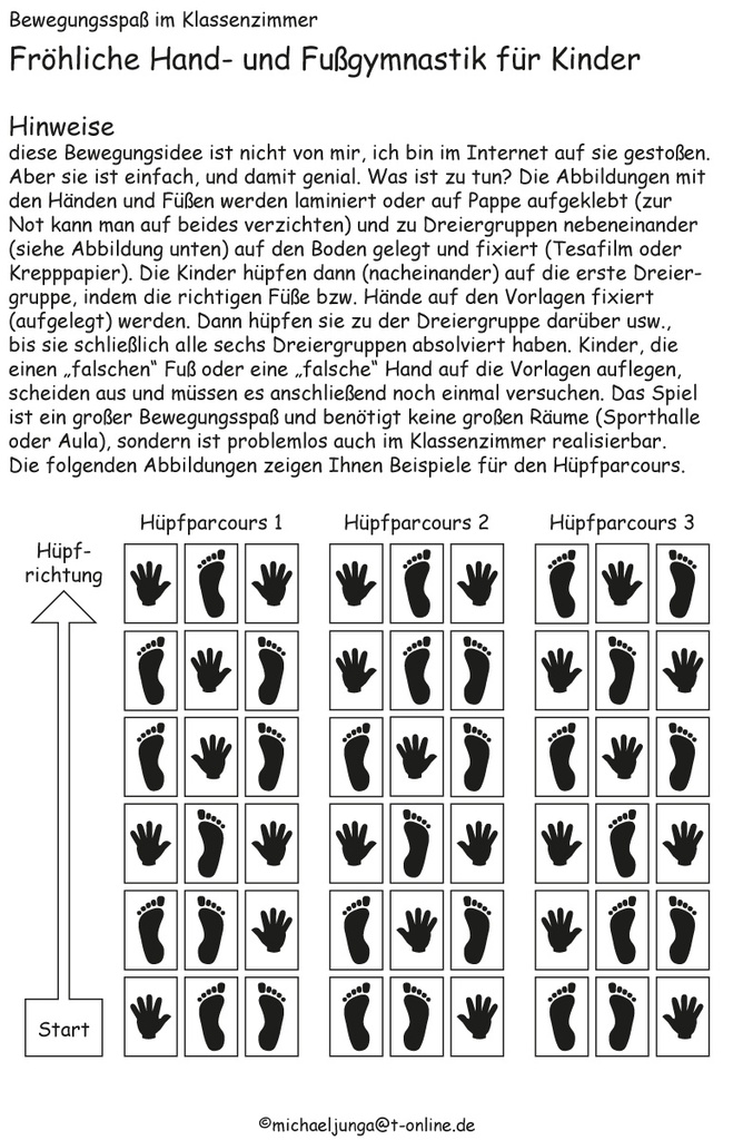 Hand- und Fussgymnastik für Kinder PDF
