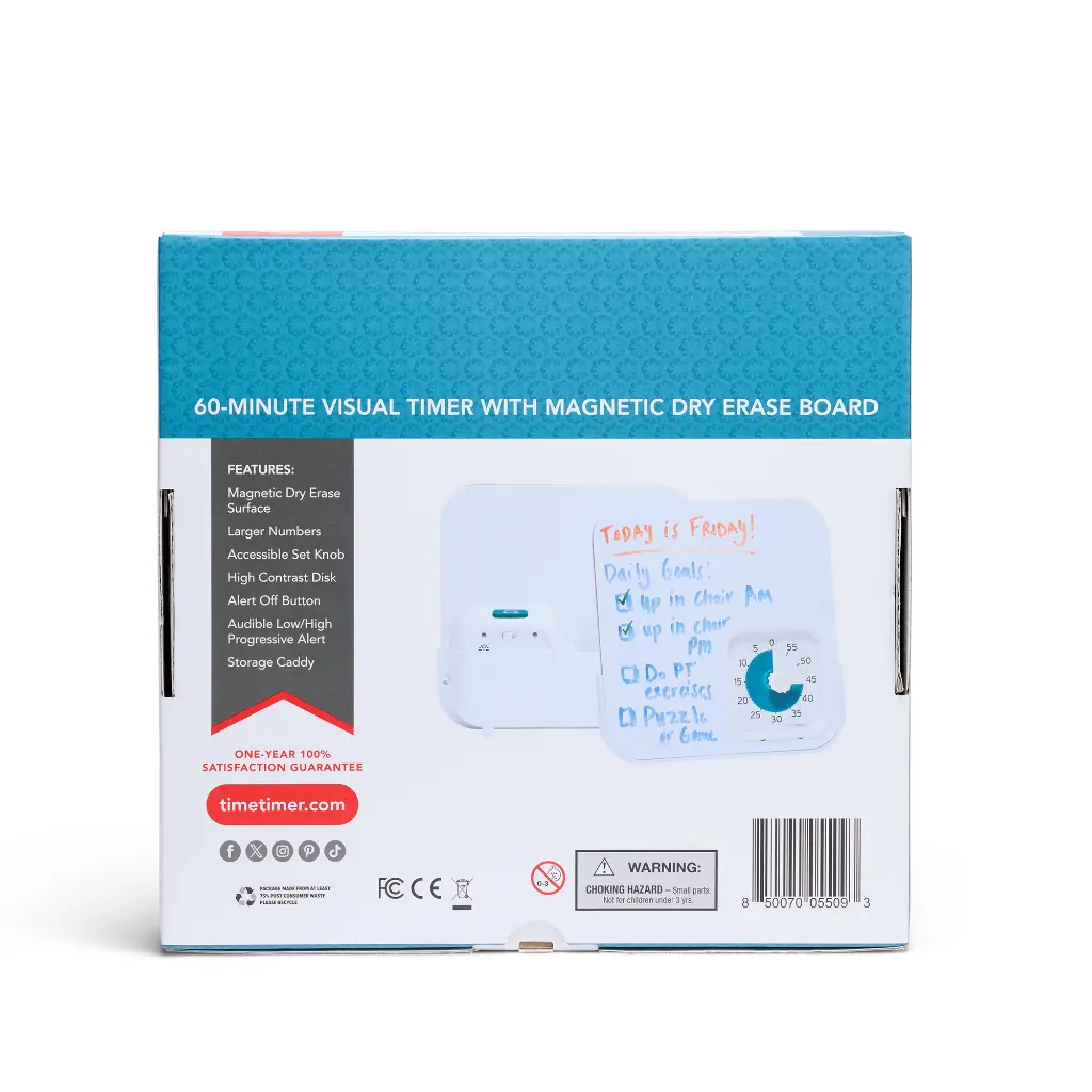 TimeTimer® PRO Applied 60 Minuten mit Whiteboard magnetisch