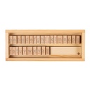 Umriss-Stempel mit Buchstaben