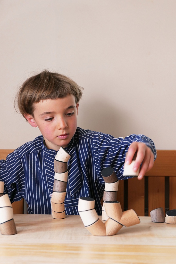 Loggos Buche Nuss L - verrückte Holz-Bausteine für klein und groß