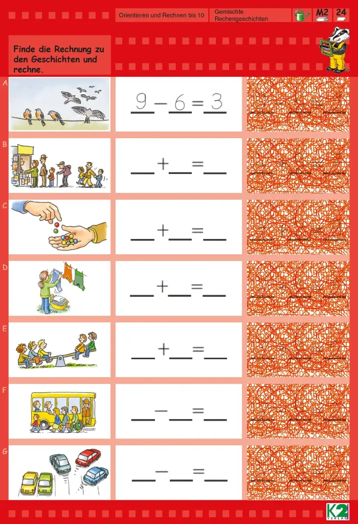 Max Lernkarten Rechnen bis 10
