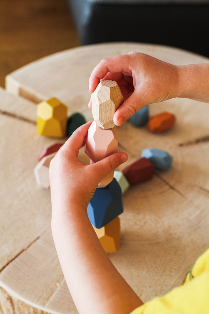 Balanciersteine aus Holz „Safari“