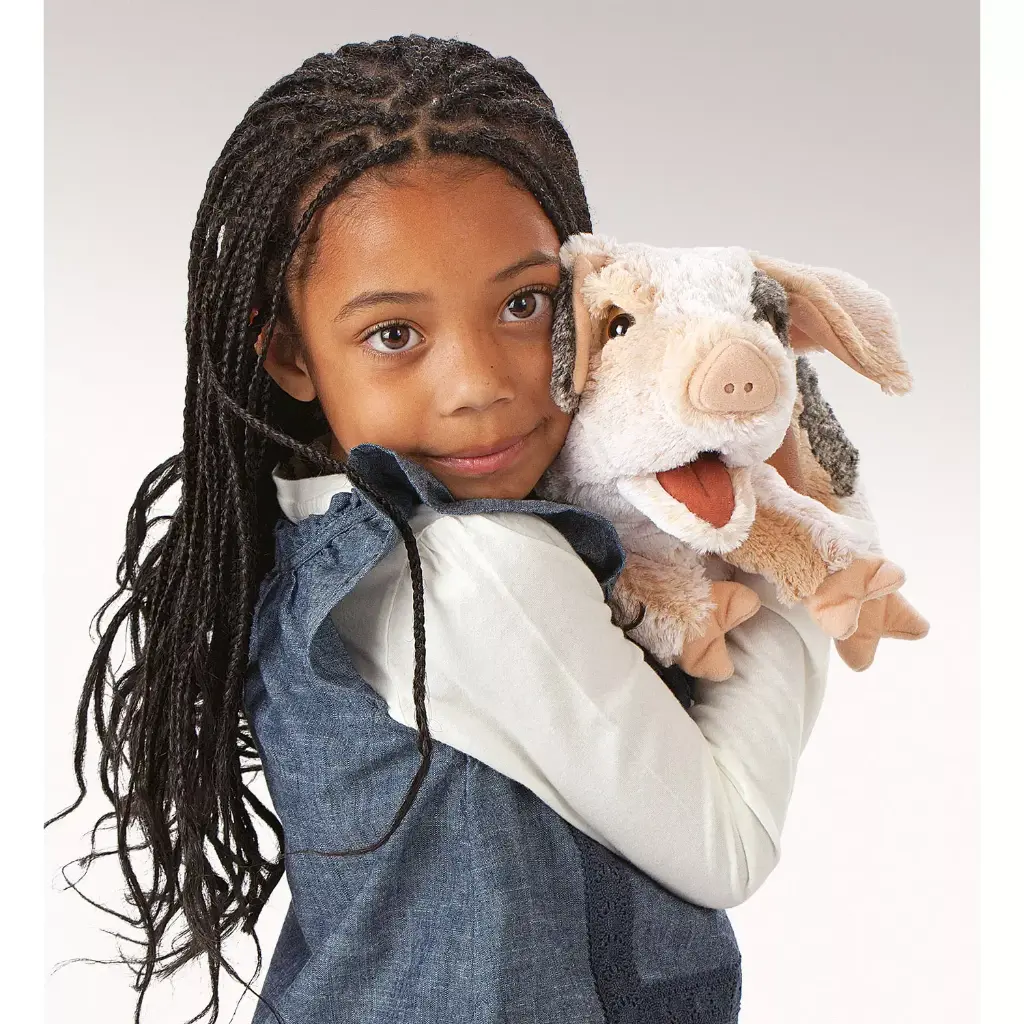 Handpuppe grunzendes Schweinchen