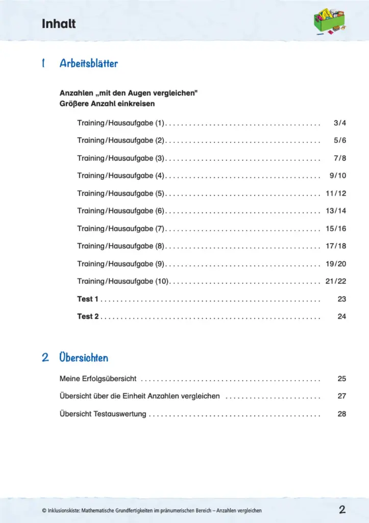 Anzahlen vergleichen PDF