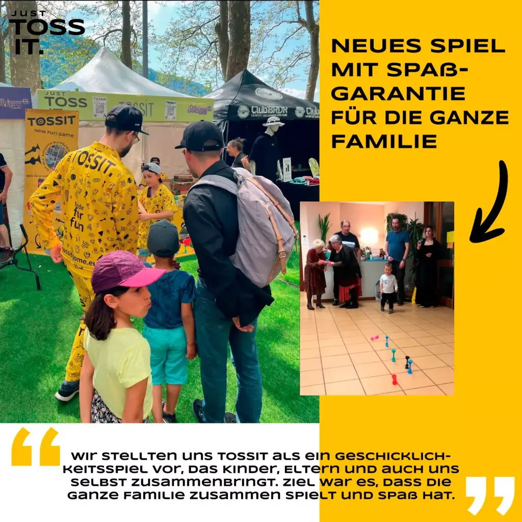 TOSSIT FAMILY PACK rot / türkis / hellblau / gelb