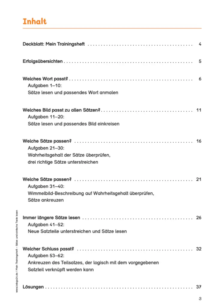 Materialpaket: Trainingshefte Lesen PDF