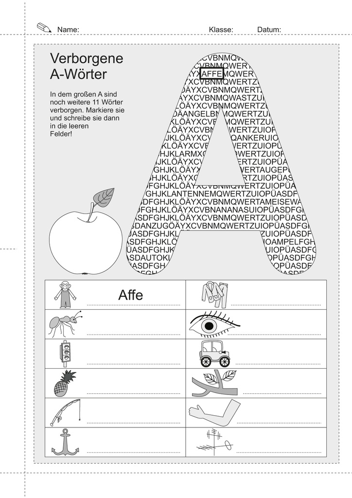 Augenrätsel für Lesekinder PDF