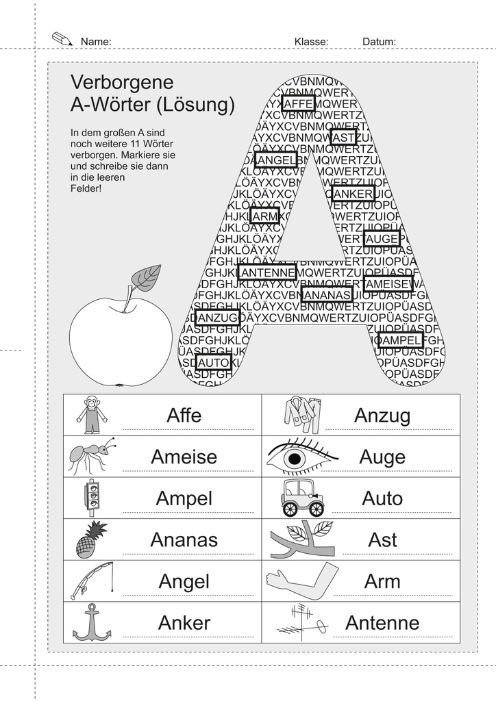 Augenrätsel für Lesekinder PDF