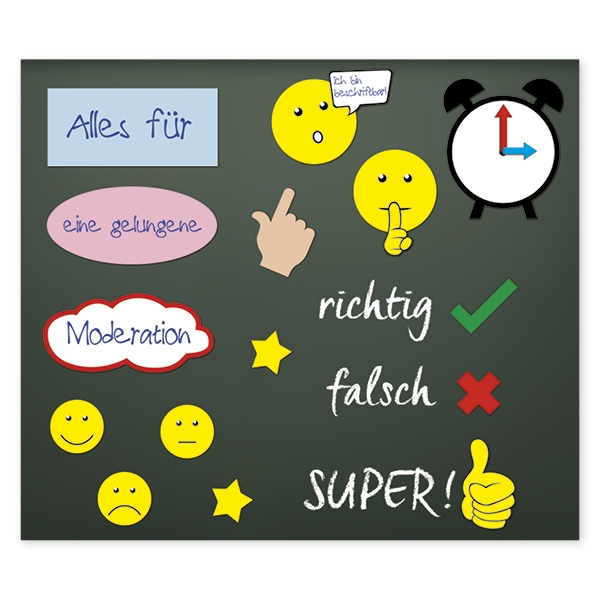Moderations-Symbole, magnetisch*